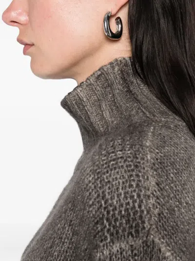 Avant Toi Cashmere Blend Sweater In Gray