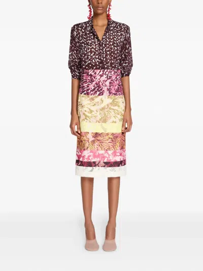 Dries Van Noten Long-sleeved Shirt In Multi