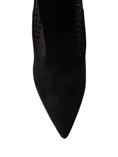 Aquazzura Mesh Ankle Bootie 85 In Black