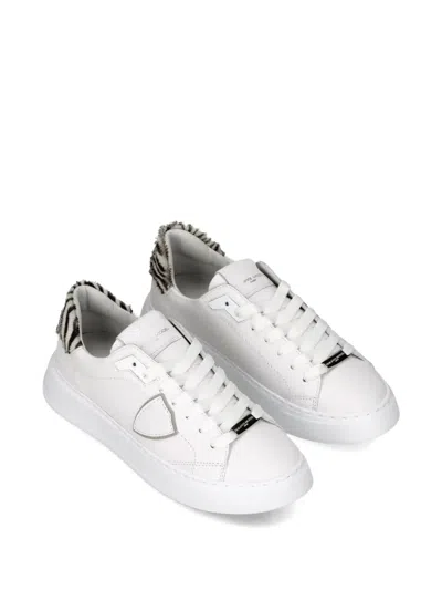 Philippe Model Temple Low Sneakers In White