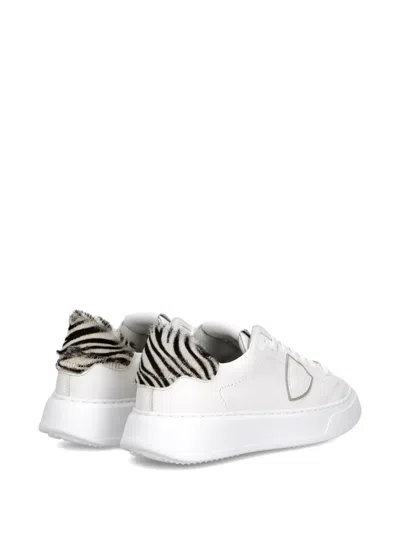 Philippe Model Temple Low Sneakers In White