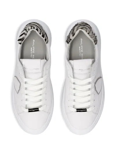 Philippe Model Temple Low Sneakers In White