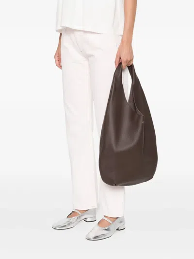 Apc A.p.c. Le Neige Shopper Bag - Leather - Brown In Brown