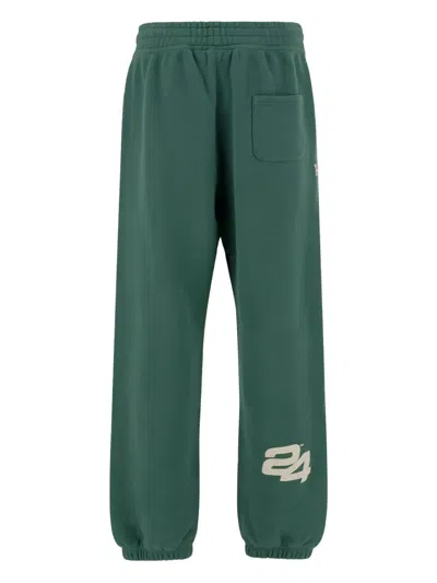 Summer Games Logo-embellished Elasticated-waist Track Pants In Green