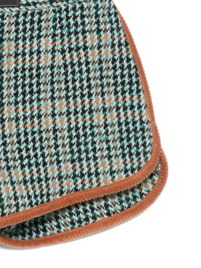 千鸟格纹图案短裤