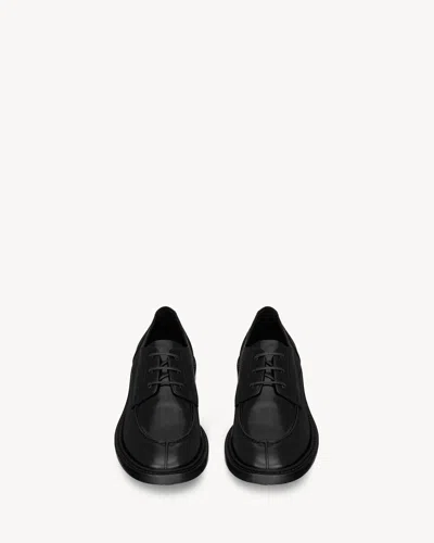 Saint Laurent Lino Derbies In Smooth Leather In Black