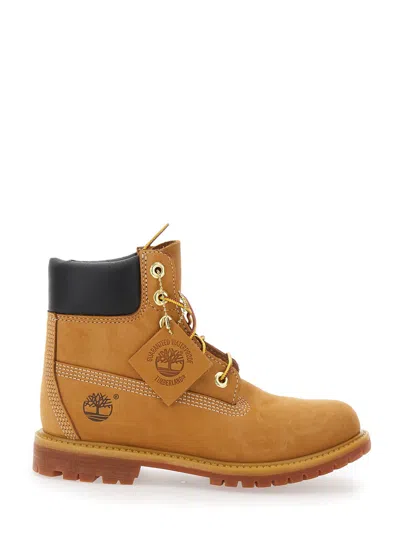 Timberland 6 Inch Premium Waterproof Lace-up Boots In Brown