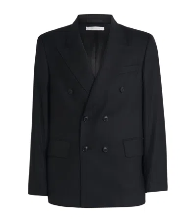Our Legacy Unconstructed Double Breast Blazer In Black