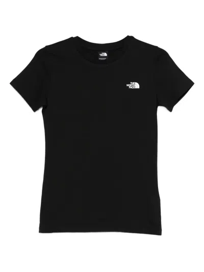 The North Face Crew Neck T-shirt With Logo  In Black