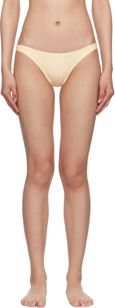 Eres Off-white Fripon Bikini Botton In Yellow