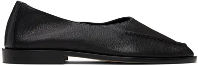 Hereu Black Juliol Winter Supple Shiny Flats In Black