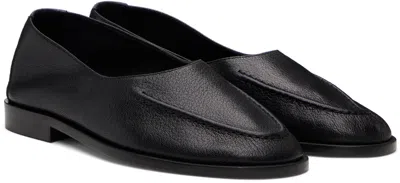 Hereu Black Juliol Winter Supple Shiny Flats In Black