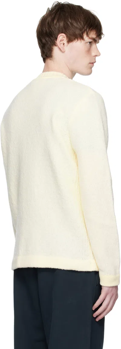 Stone Island Off White Compass-patch Sweatshirt In Neutral