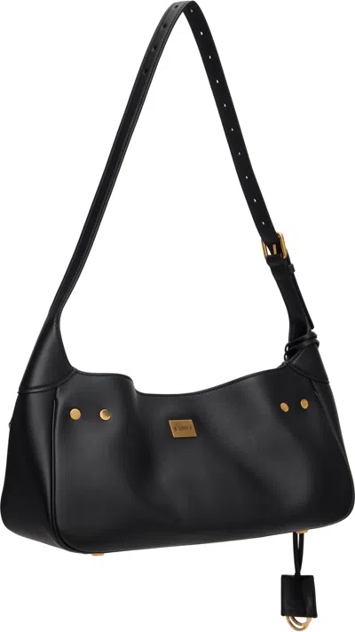 Balenciaga Small Bel Air Shoulder Bag In Black