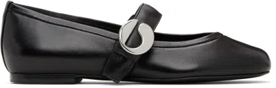 Coperni Leather Ballet Flats In Black