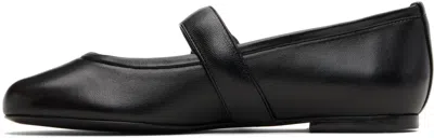 Coperni Leather Ballet Flats In Black
