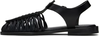 Hereu Black Alaro Sandals In Black