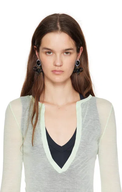 Levens Jewels Xl Bow Earrings In Multi