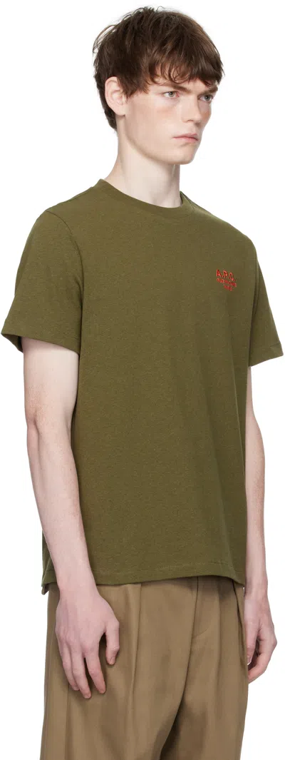Apc A.p.c. Green T-shirts & Vests - T-shirts Men In Green