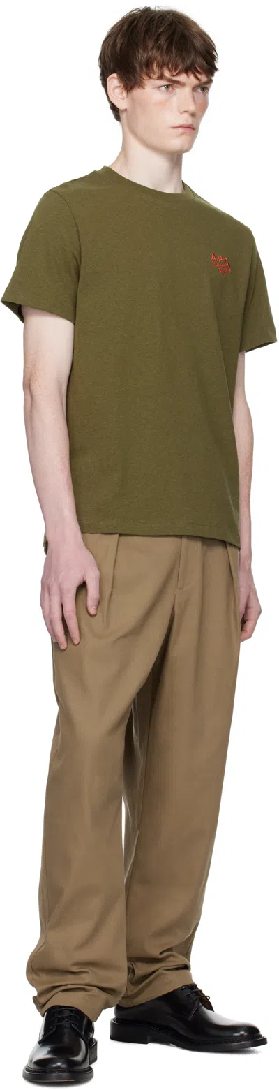 Apc A.p.c. Green T-shirts & Vests - T-shirts Men In Green