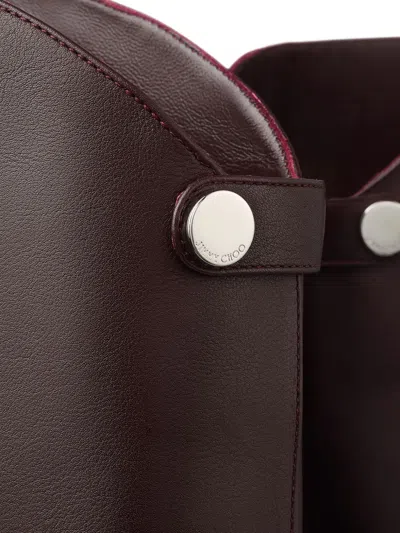 Jimmy Choo Alizze Ks 85 Boot In Deep Merlotleather In Burgundy