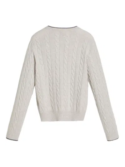 粗绞花针织开衫