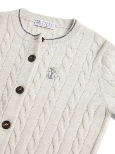 粗绞花针织开衫