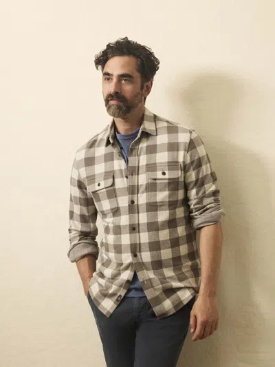 Faherty Legend Sweater Shirt In Green