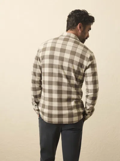 Faherty Legend Sweater Shirt In Green