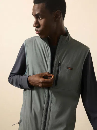 Faherty Shorelite Zephyr Vest In Gray