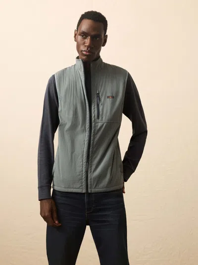 Faherty Shorelite Zephyr Vest In Gray