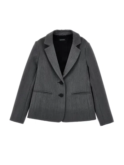 Monnalisa Blazer With Buttons In Gray