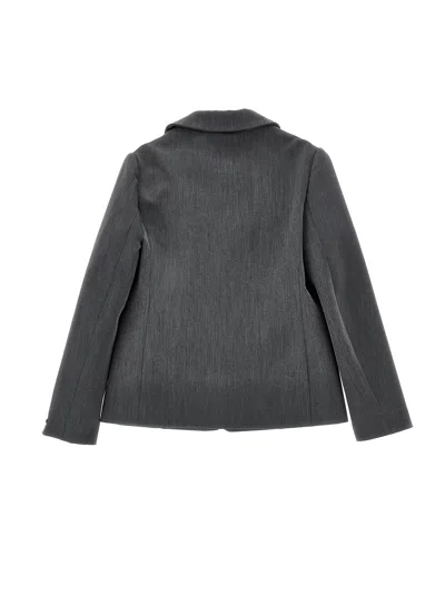 Monnalisa Blazer With Buttons In Gray