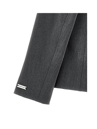 Monnalisa Blazer With Buttons In Gray