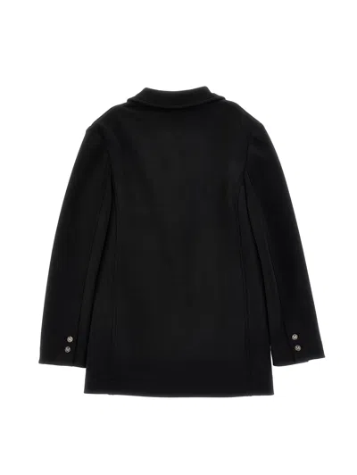 Monnalisa Single-breasted Blazer In Black