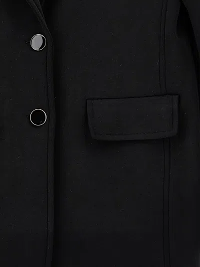 Monnalisa Single-breasted Blazer In Black