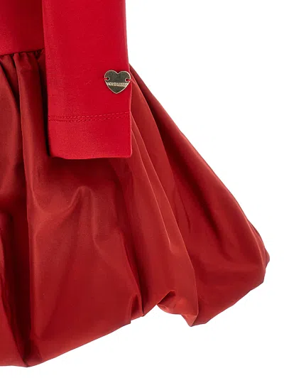 Monnalisa Kids' Long-sleeve Dress In Red