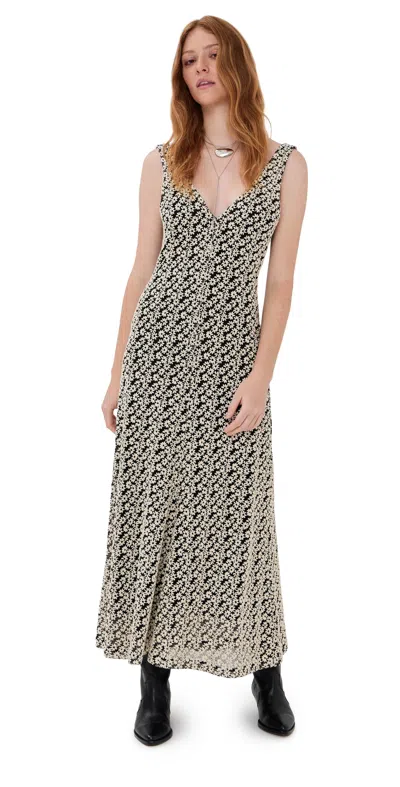 Isabel Marant Sonia Embroidered Cotton-blend Maxi Dress In Multi