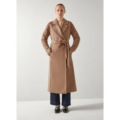 Lk Bennett Frances Coats In Brown