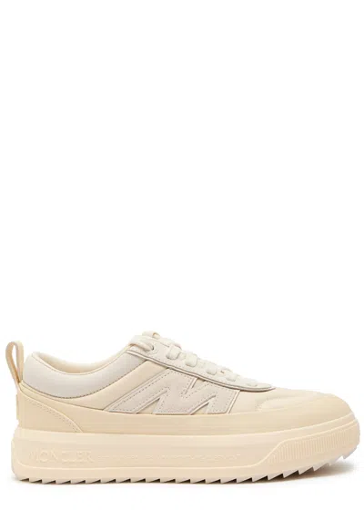 Moncler Canvas Altive Sneakers Rubber Sole In Neutral