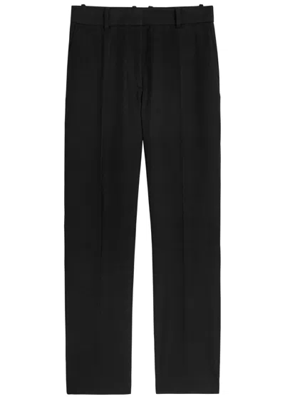 Joseph Gabardine Stretch Coleman Trousers In Black