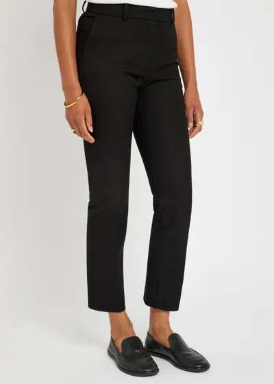 Joseph Gabardine Stretch Coleman Trousers In Black