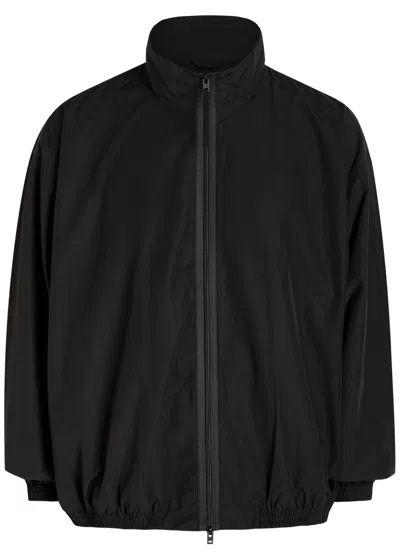 Acne Studios Logo-embroidered Shell Jacket In Black