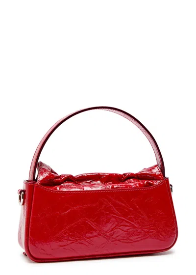 Acne Studios Womens Red Multi-pocket Micro Leather Cross-body Bag