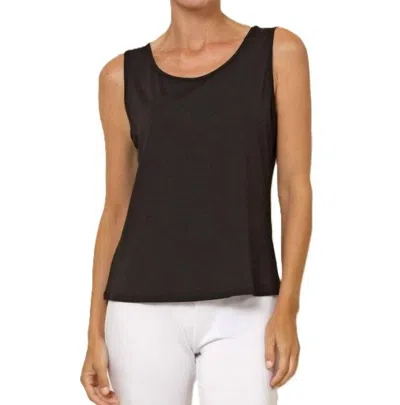 Chalet Et Ceci Basic Sleeveless Tank Top In Black In Black