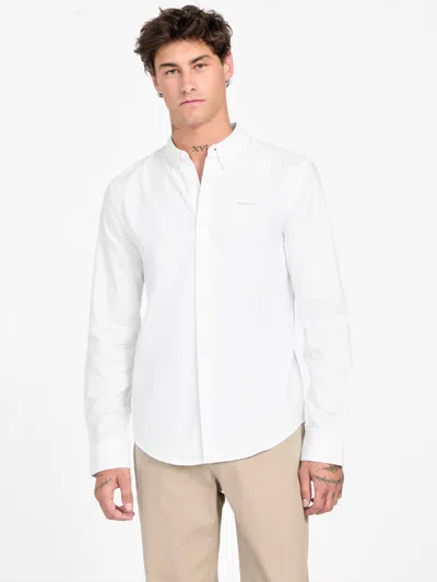Guess Factory Harry Woven Shirt In White