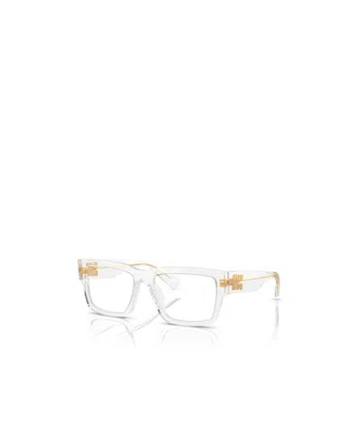 Miu Miu Full Frame Plain Mirror In Neutral