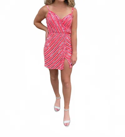 Scala Mini Dress In Pink In Pink