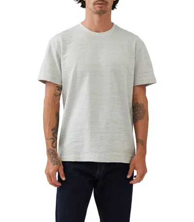 Rodd & Gunn Leith Valley Textured Cotton T-shirt In Gray