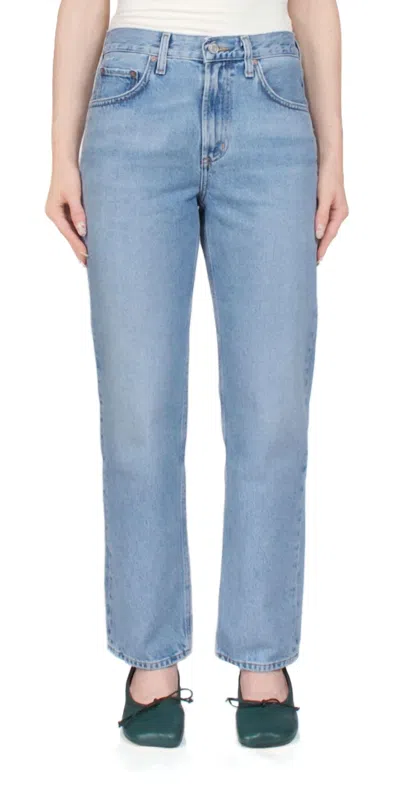 Agolde Valen Straight Jean In Formula In Blue